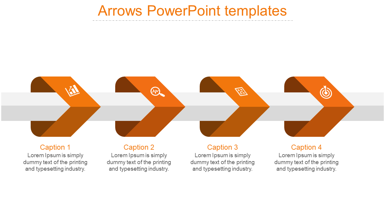 Arrows Powerpoint Templates-orange